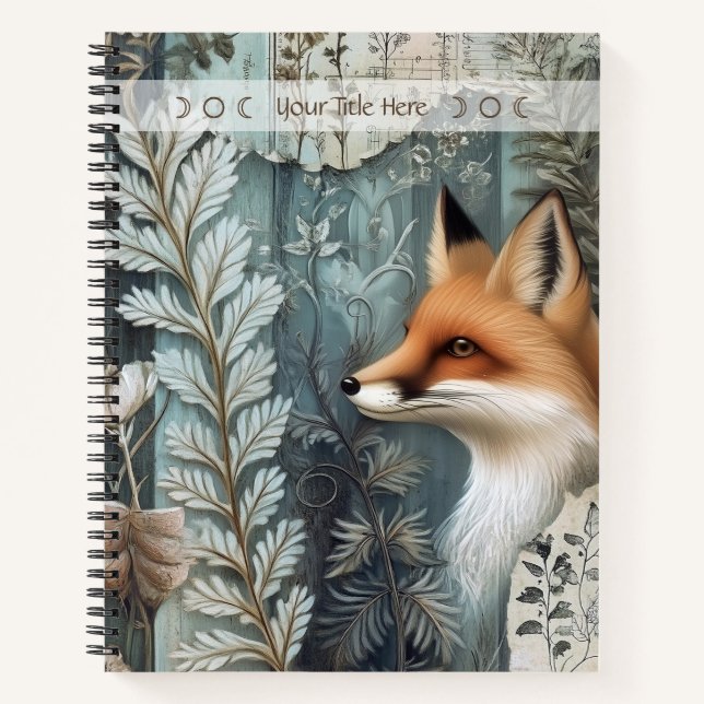 Carnet Créez Votre Renard Rouge Botanique (Devant)