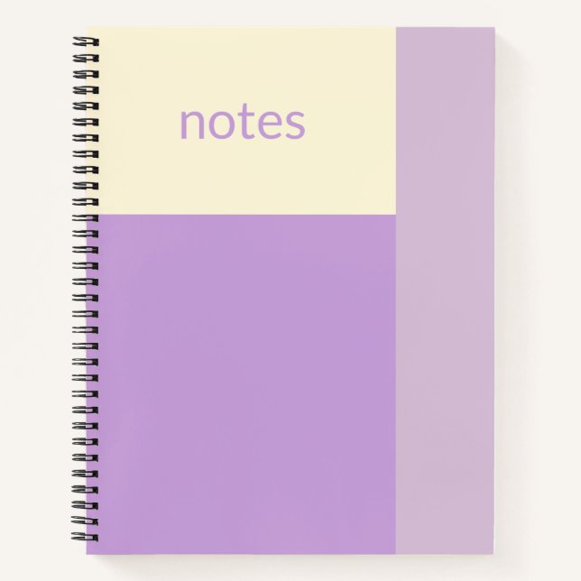 Carnet Crème à la glycine (Devant)