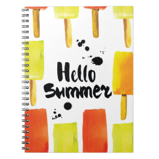 Carnet Crème de glace : Aquarelle Vintage