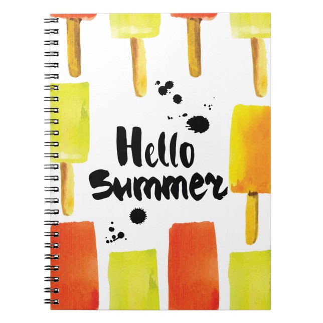 Carnet Crème de glace : Aquarelle Vintage (Devant)