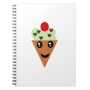 Carnet Crème glacée au chocolat à la menthe
