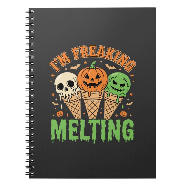 Carnet Crème Glacée Fondante Halloween (Devant)