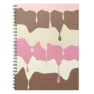 Carnet Crème glacée napolitain de égouttement