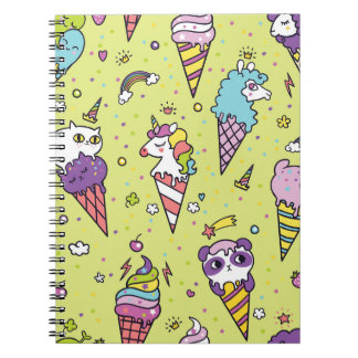Carnet Crème glacée Pop Cute : Motif animal