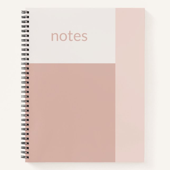 Carnet Crème Lilas Personnalisable (Devant)