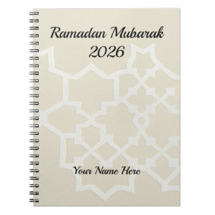 Carnet Crème Luxueuse Blanche Texturée