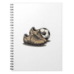 Carnet Crépuscule Chaussures De Football Et Conception De