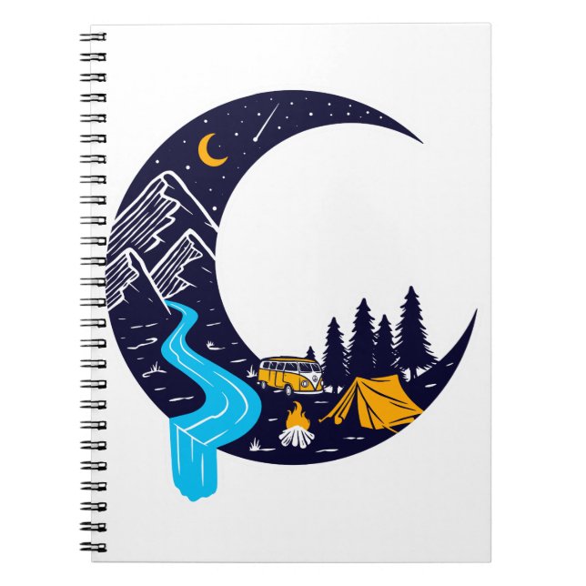 Carnet Crescent Moon Adventure Camping (Devant)