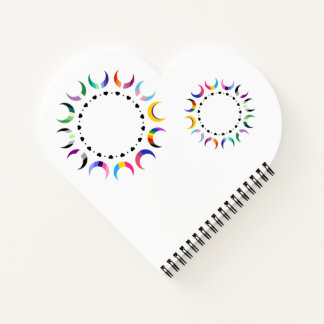 Carnet Crescent Pride Lunes et Coeurs Noirs