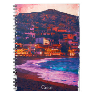 Carnet Crète Grèce île grecque aquarelle peinture