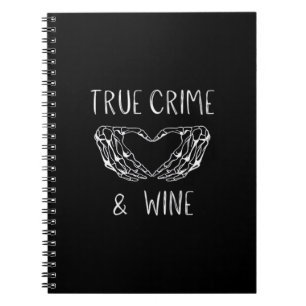 Carnet Crime Et Vin Squelette Mains
