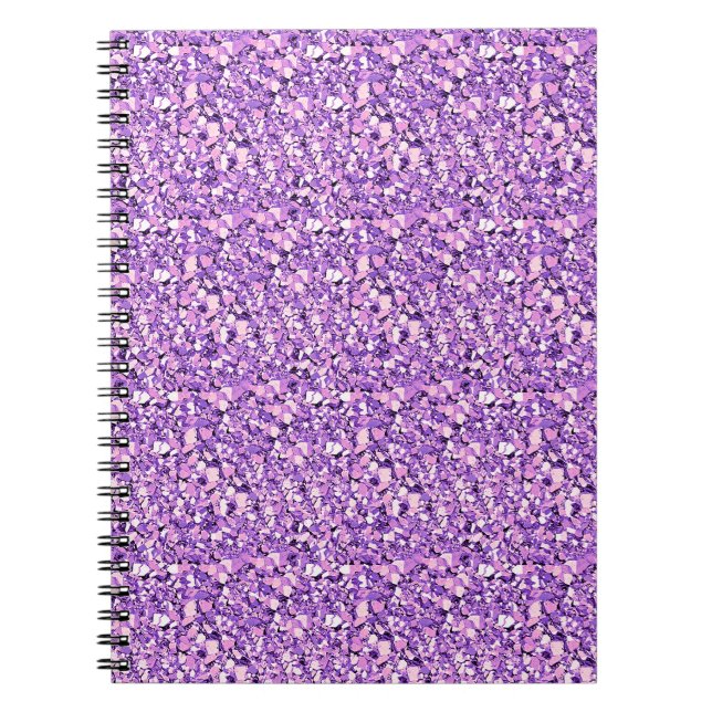 Carnet Cristal de Druzy - orchidée clair (Devant)
