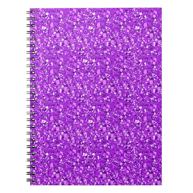 Carnet cristal druzy - améthyste pourpre (Devant)