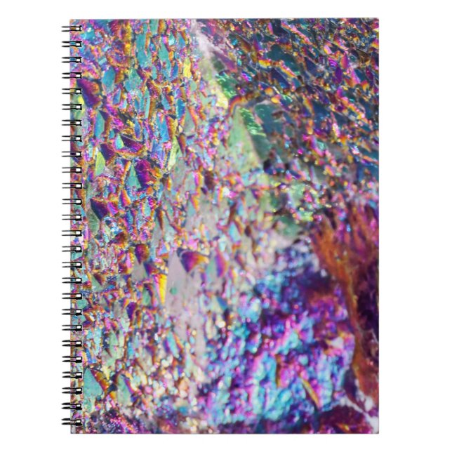 Carnet Cristaux arc-en-ciel Aura (Devant)