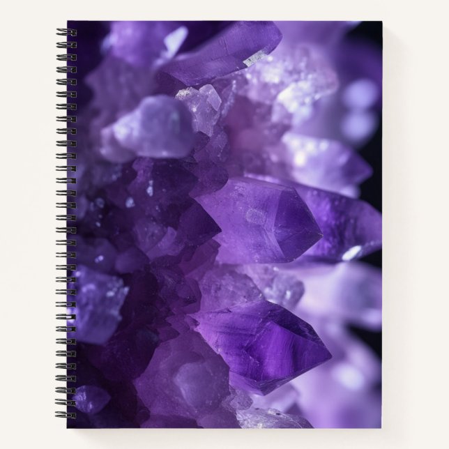 Carnet cristaux d'asméthyste (Devant)