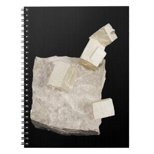 Carnet Cristaux de pyrite en schiste (Devant)