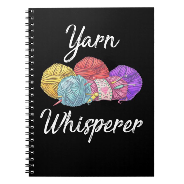 Carnet Crochet accro Yarn Lover Maman grand-mère (Devant)