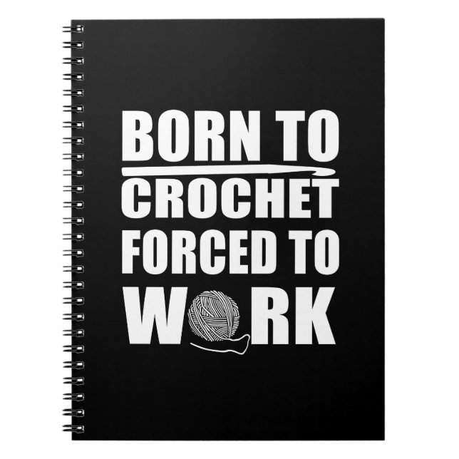 Carnet crochet drôle de crochet citation cadeau (Devant)