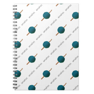 Carnet Crochet Hook & Motif d'artisanat du fil