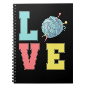 Carnet Crochet Love Hobby Crafting Fil Knitter