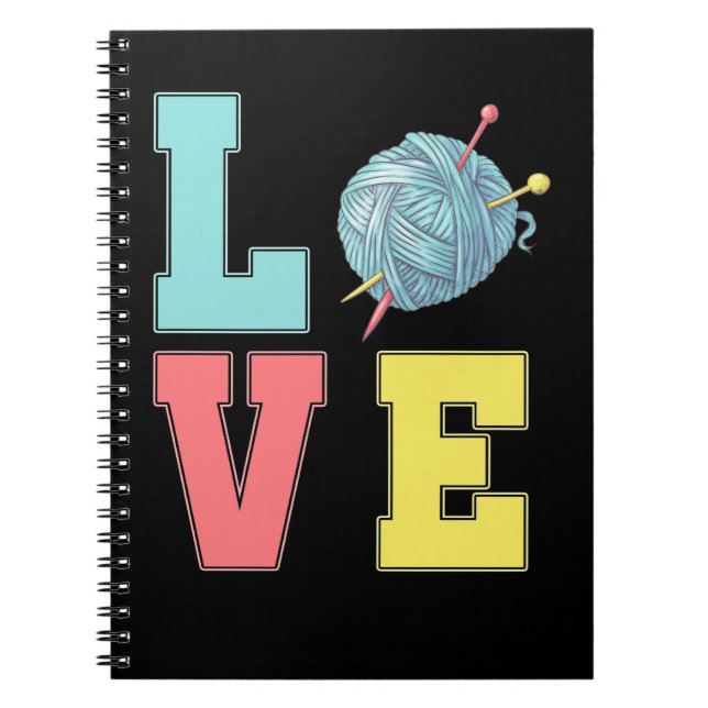 Carnet Crochet Love Hobby Crafting Fil Knitter (Devant)