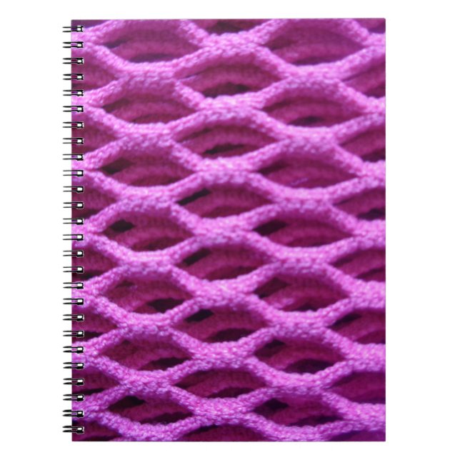 Carnet Crochet rose (Devant)