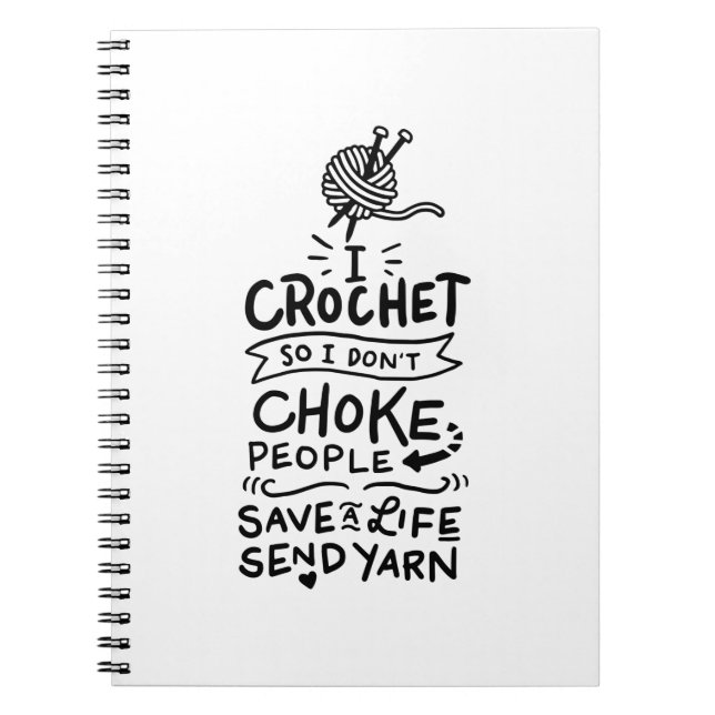 Carnet Crocheter Crochet laine (Devant)