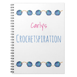 Carnet Crochetspiration - personnalisée avec votre nom