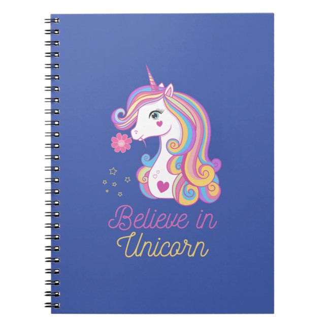 Carnet Croire En La Magie Unicorne (Devant)