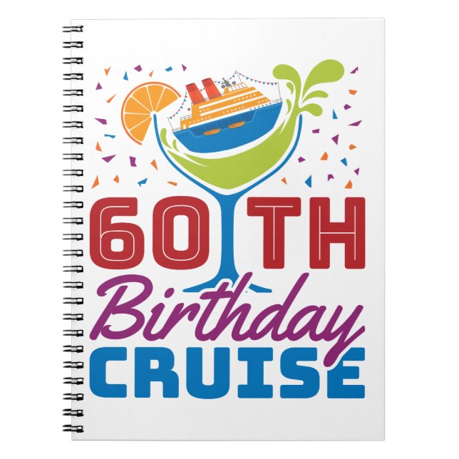 Carnet Croisière d'anniversaire 60e Croisière de 60 ans (Devant)