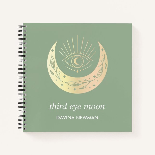 Carnet Croissant de lune de l'œil troisième monogramme ve (Devant)