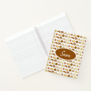 Carnet Croissant en plateau de pâtisserie Danois Muffin