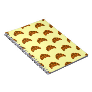 Carnet Croissants Amateurs de Jaune Clair France Cuisine