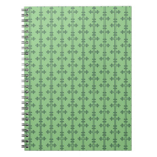 Carnet Croix Chrétienne Classique Art Minimaliste Fin