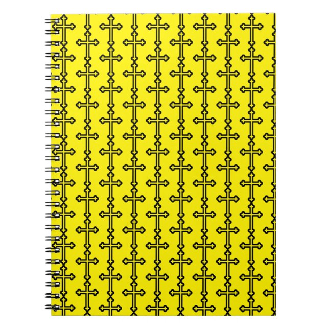 Carnet Croix chrétienne noire (Devant)