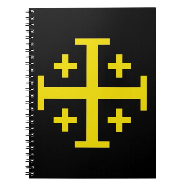 Carnet Croix de Jérusalem Croix quincunx du Christ (Devant)