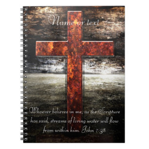 Carnet Croix de Jésus avec Écriture biblique