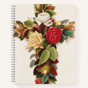 Carnet Croix de roses, illustration de l'ère victorienne