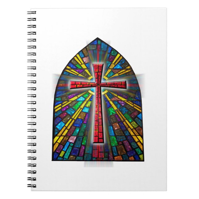Carnet Croix en verre tendu (Devant)