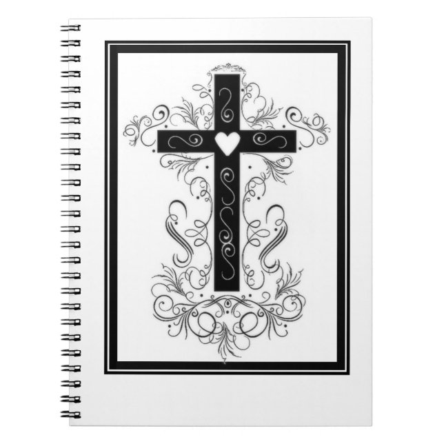 Carnet Croix fleurie (Devant)