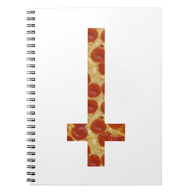 Carnet croix inversée de pizza (Devant)