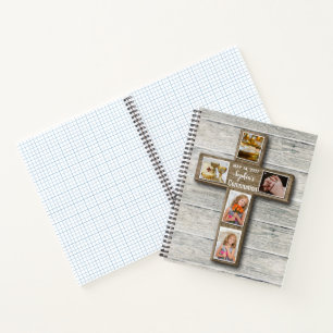 Carnet Croix Rustique Bois Première Sainte Communion Phot