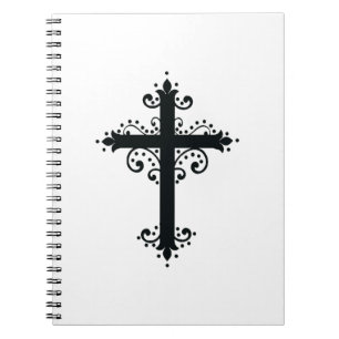 Carnet Croix sculptée décorative de luxe