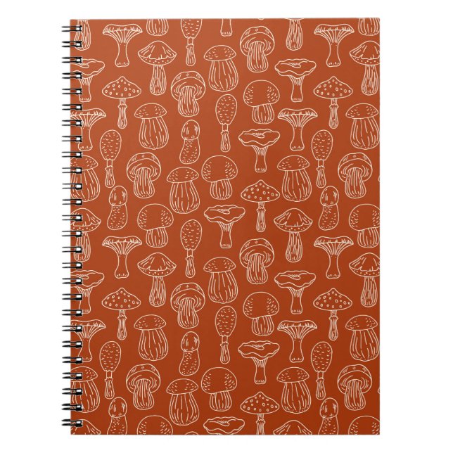 Carnet Croquis Champignons : Arrière - plan mignon sans c (Devant)