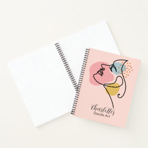 Carnet Croquis d'art Doodle Abstrait personnalisé