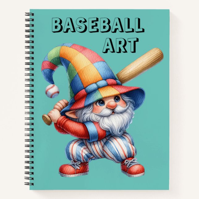Carnet Croquis de baseball pour enfants  (Devant)
