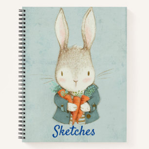 Carnet Croquis de lapin pour enfants 