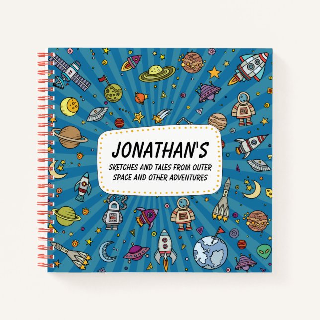 Carnet Croquis et récits de l'espace extra-atmosphérique (Devant)