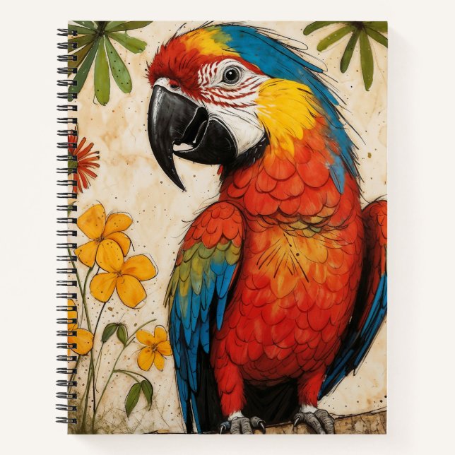 Carnet Croquis Scarlet Macaw (Devant)