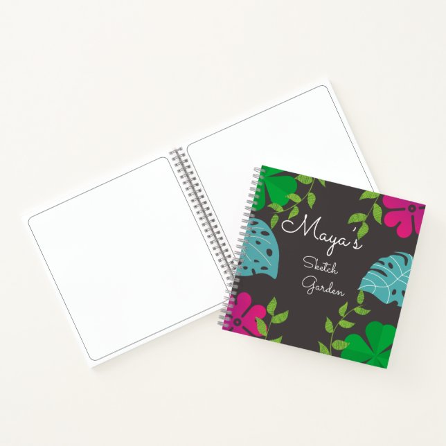 Carnet Croquis spiral du thème Forêt customisée (Intérieur)
